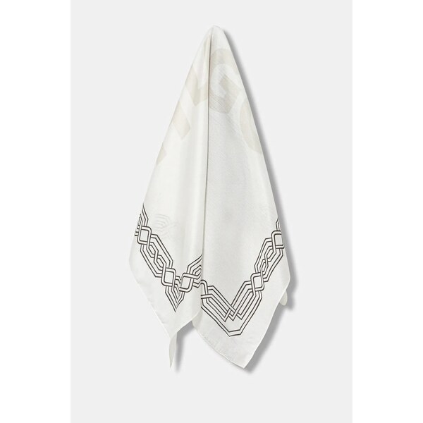Šatka s prímesou hodvábu HUGO Bandana cm 60x60 65298365