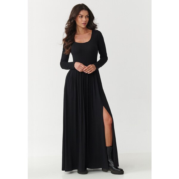 Makadamia Dlhé rozšírené šaty | čierna M896 65298896