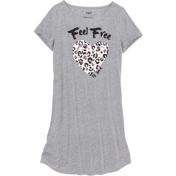 bonprix Krátka nočná košeľa, farba šedá 44731662