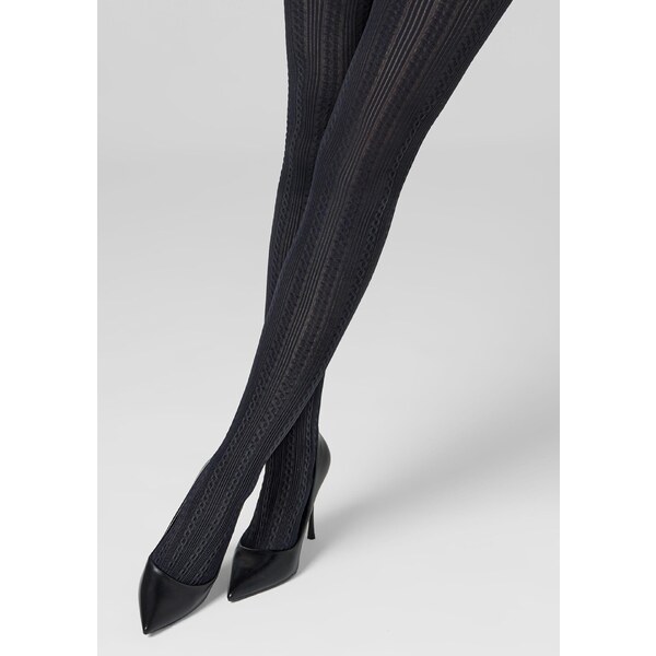 Pančuchy so žakardovým motívom opticky predlžujúcim nohy DIANA F01 65325828