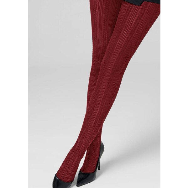 Pančuchy so žakardovým motívom opticky predlžujúcim nohy DIANA F01 65420655