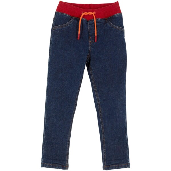 bonprix Termo džínsy s džersejovou podšívkou, Regular Fit, farba modrá 45360483