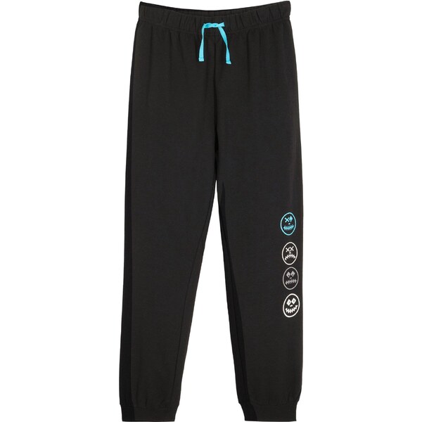 bonprix Tepláky z mäkkého mixu bavlny, farba čierna 45853461