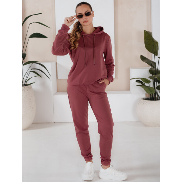 BASIC Vínová teplákovka s kapucňou MIGEL AY0809 39461255