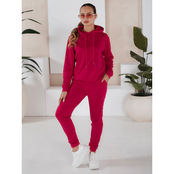 BASIC Fuchsiová teplákovka s kapucňou MIGEL AY0810 39461256