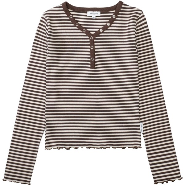 STACCATO Tričko krémová / tmavohnedá 65921336