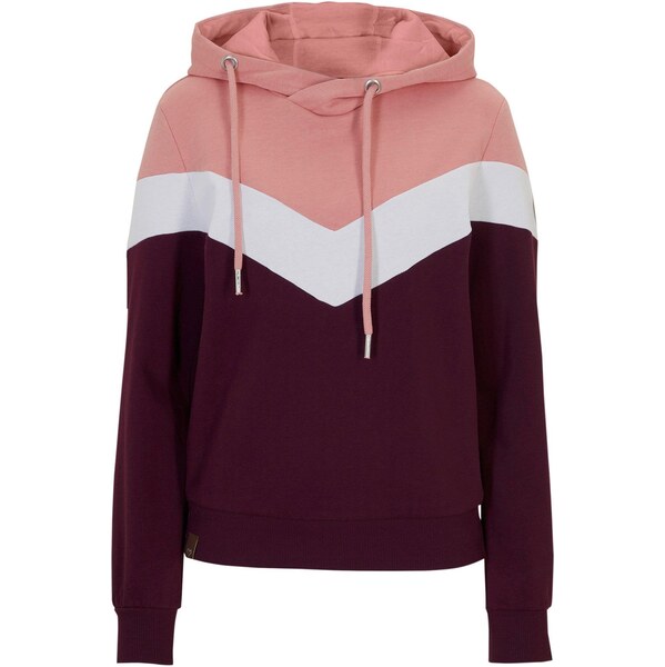 bonprix Mikina s kapucňou a veľkým golierom, farba fialová 45719879