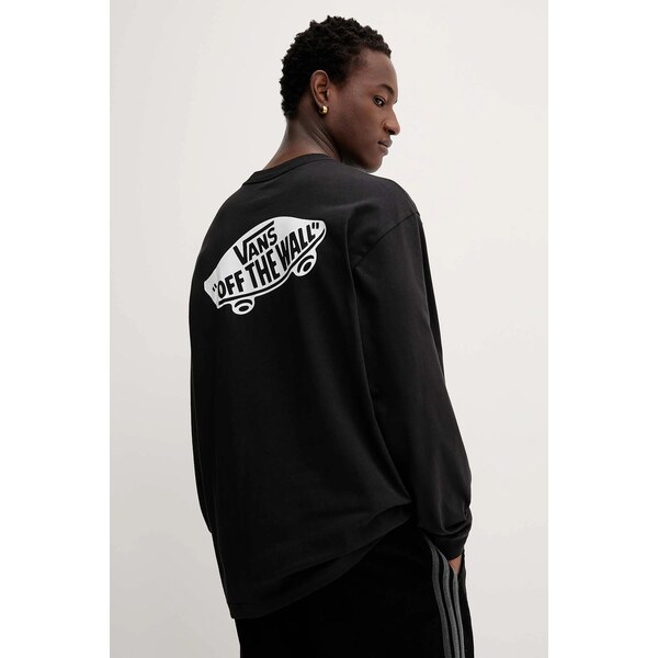 Bavlnené tričko s dlhým rukávom Vans 65312376