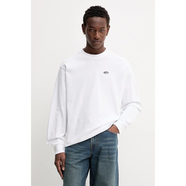 Bavlnené tričko s dlhým rukávom Vans 65312394