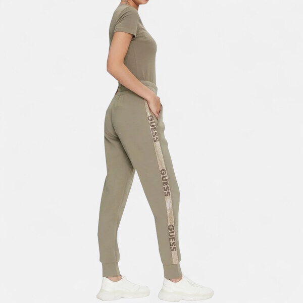 Dámské khaki tepláky Guess Studs Logo M56376 65303715