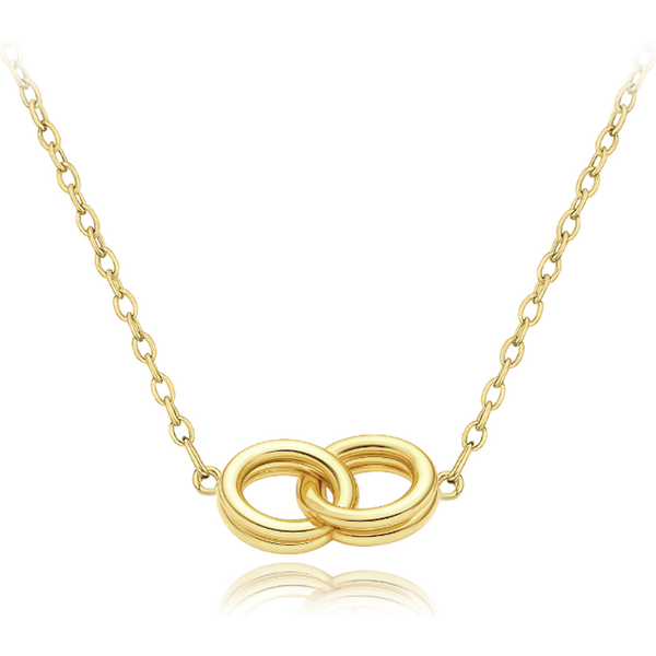 OLIVIE MINET Zlatý náhrdelník spojené krúžky Au 585/1000 66795612