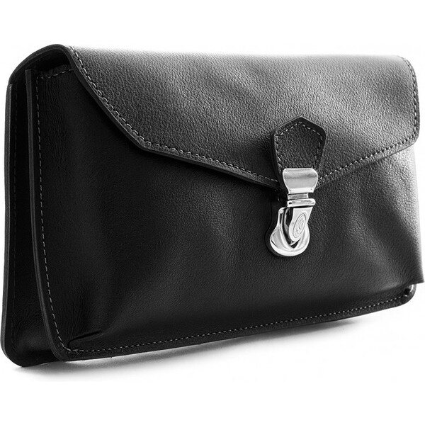 Arwel Čierne pánske kožené púzdro na mobil 611-3401-60 65319953