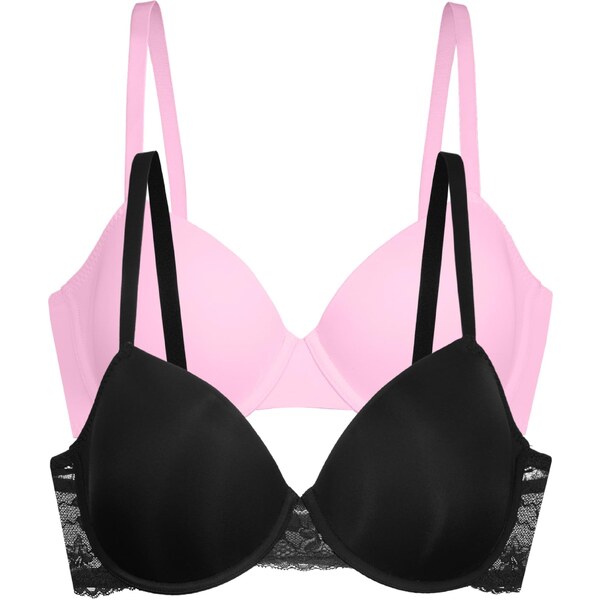 Dorina Podprsenka WILLA ružová / čierna 65394814