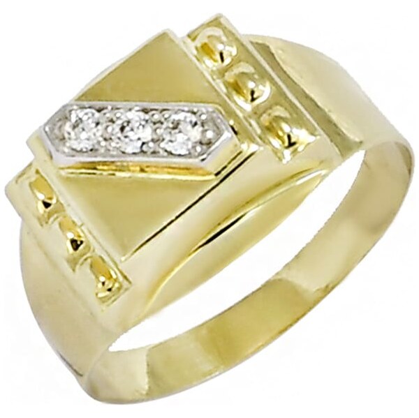 Zlatý pánsky prsteň Glare 1514 65306732