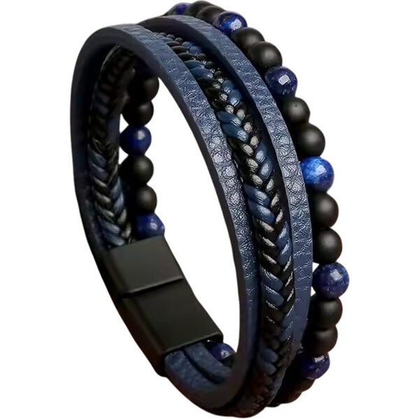 Modrý pánsky náramok 65638744