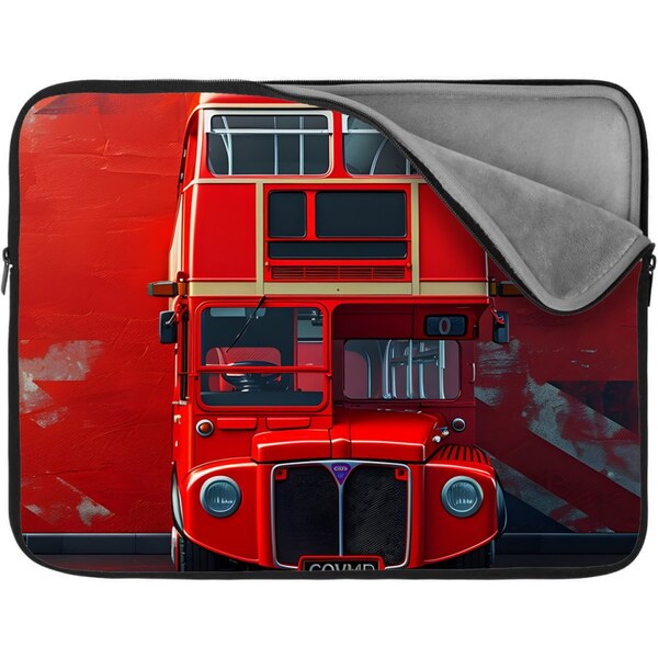 Sablio Obal na notebook Červený poschodový autobus Vlajka 65424466