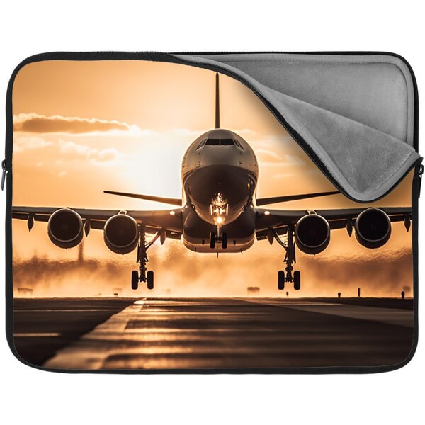 Sablio Obal na notebook Lietadlo pristávajúce pri západe slnka 65424470