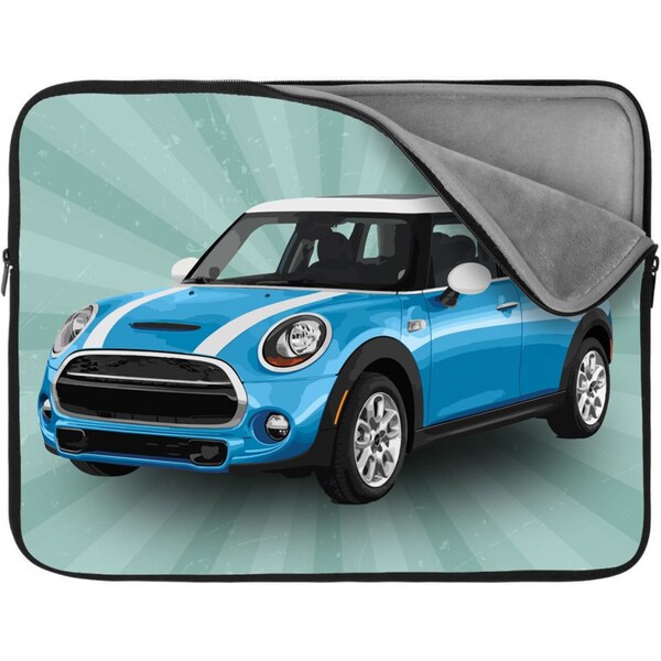 Sablio Obal na notebook Mini sedan Zelené pozadie 65424420