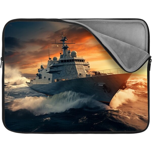 Sablio Obal na notebook Vojenská loď v rozbúrených vodách 65424468