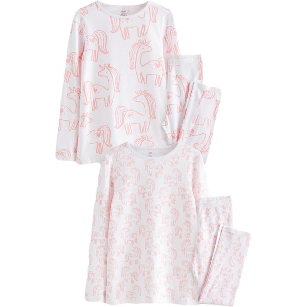 Next Pyžamo ružová / biela 65874034