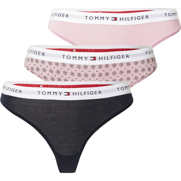Tommy Hilfiger Underwear Tangá ružová / červená / čierna / biela 65311184
