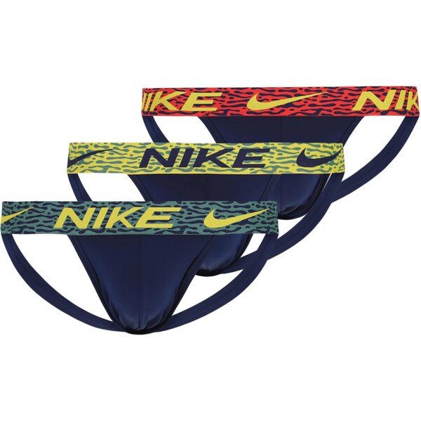 NIKE Underwear Nohavičky tmavomodrá / limetková / smaragdová / červená 65323841