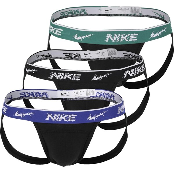 NIKE Underwear Nohavičky indigo / smaragdová / čierna / šedobiela 65323847