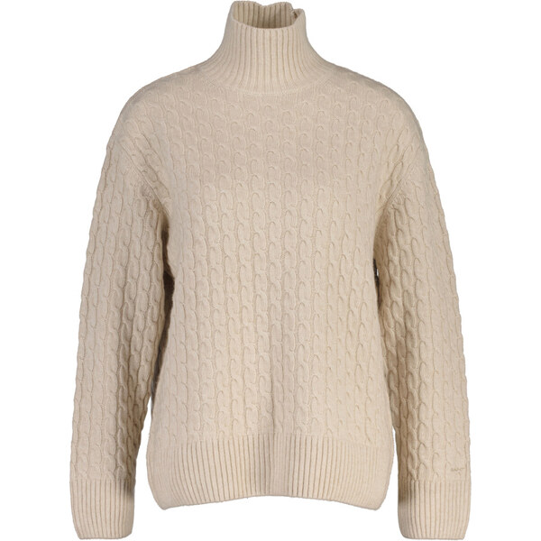SVETER GANT CABLE KNIT MOCK NECK SEED MELANGE 65309801
