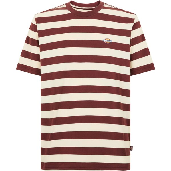 DICKIES Tričko Rivergrove svetlobéžová / vínovo červená 65660583