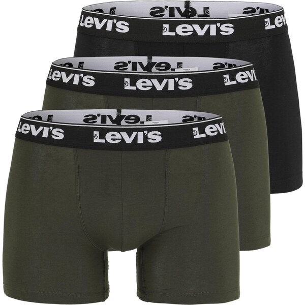 LEVIS Boxerky kaki / čierna / biela 65311272
