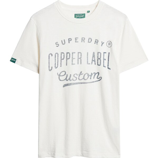 Superdry Tričko Copper dymovo modrá / biela 65435616