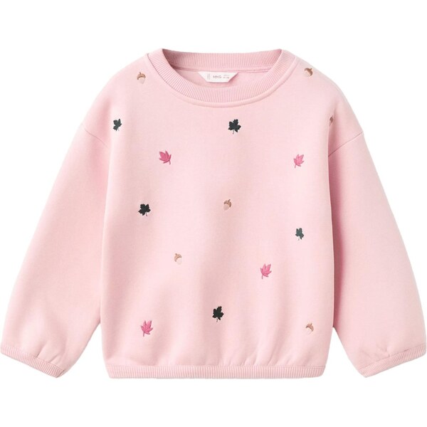 MANGO KIDS Mikina BELLO kapučíno / tmavozelená / ružová / malinová 65494412