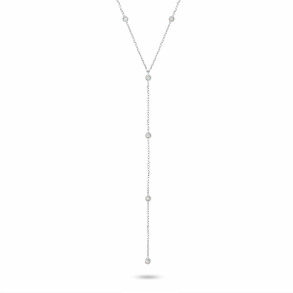 Brilio Silver Úchvatný strieborný náhrdelník s retiazkovou ozdobou 66579097