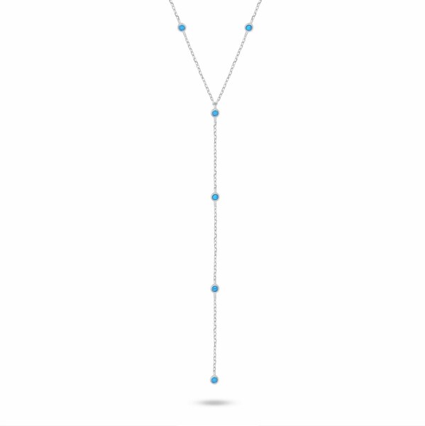 Brilio Silver Úchvatný strieborný náhrdelník s retiazkovou ozdobou 66582291