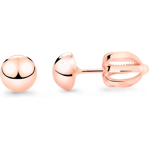 Cutie Jewellery Kôstkové náušnice z ružového zlata Z5006-30-X-4 66840701