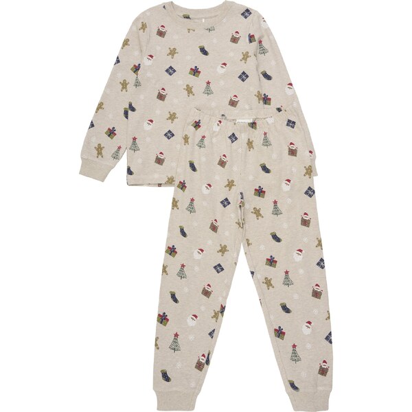 Minymo Pyžamový set Beige Melange 65315914