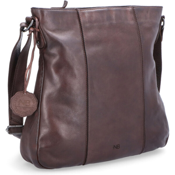 Kožená kabelka crossbody Noelia Bolger hnedá NB 2002 H 47092125
