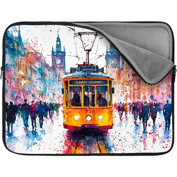 Sablio Obal na notebook Žltá električka Paint 65424492