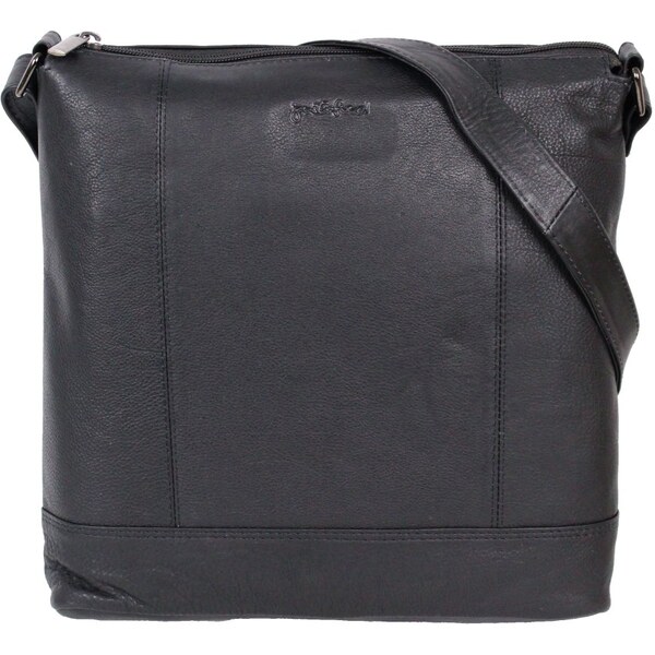 Justified Dámska kožená taška cez rameno Laura čierna 52525957