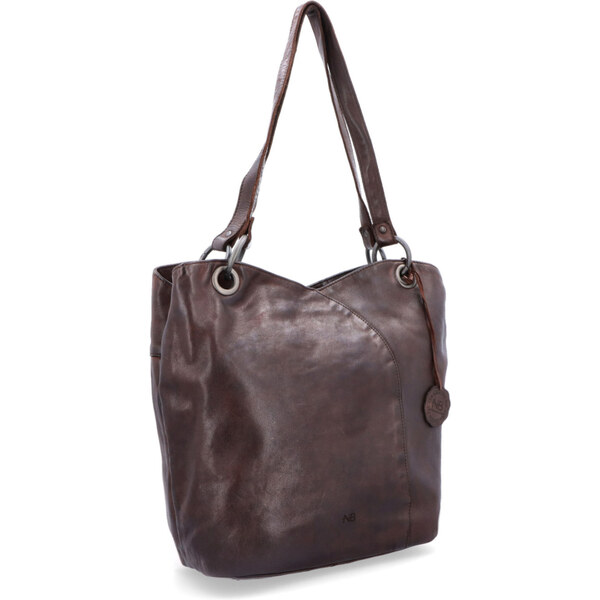 Kožená kabelka cez rameno Noelia Bolger hnedá NB 2011 H 47092117
