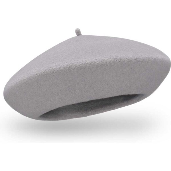 TONAK Šedý baret FLORA 100% vlna WOOLMARK W-baret/529 (M) 65318480