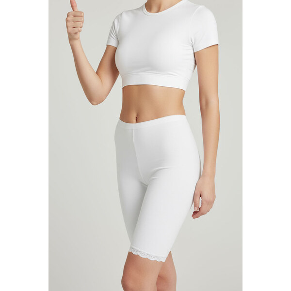 Glara Bavlnené čipkované boxerky 2 PACK 27499825