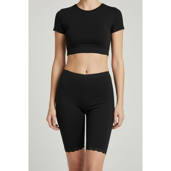 Glara Bavlnené čipkované boxerky 2 PACK 27499826