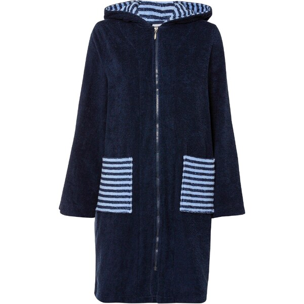 bonprix Župan froté z bio bavlny, farba modrá 48257287