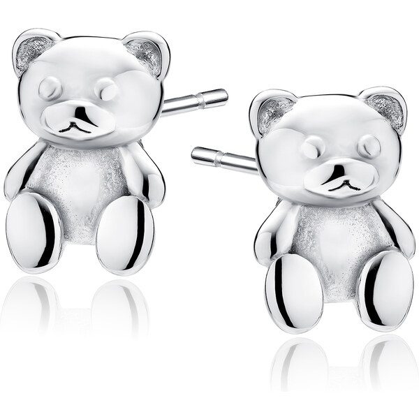 Olivie Stříbrné náušnice MEDVÍDEK 9852 65359814