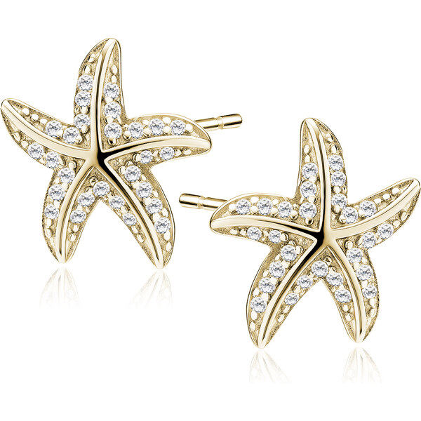 Olivie Stříbrné náušnice HVĚZDICE GOLD 9862 65359824