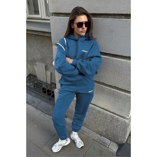 Mosquito Dámske tepláky Pure Jeans Blue modré, Farba tmavomodrá 65319831