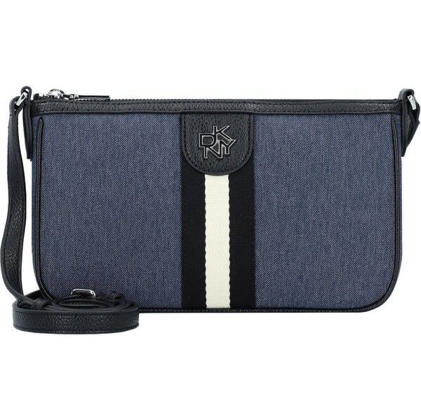 DKNY Taška cez rameno Carol modrá denim / čierna / biela 65897180