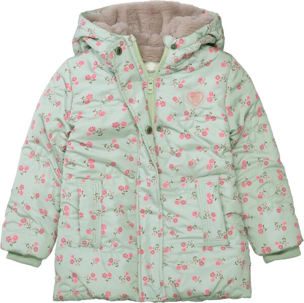 STACCATO Zimná bunda zelená / mätová / svetloružová 65669014