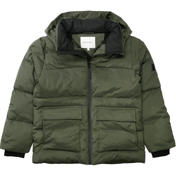 STACCATO Prechodná bunda kaki / čierna 65646359